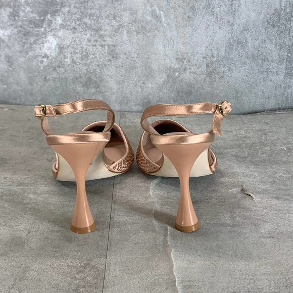 Jeffrey Campbell Women's Blush Zivote Rhinestone Slingback Pumps SZ 9.5 - Picture 7 of 9